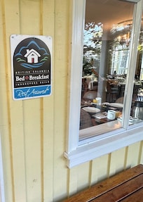 The main house where breakfast is served