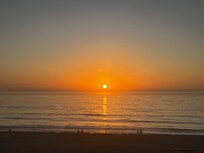 View of the sunrise from our room