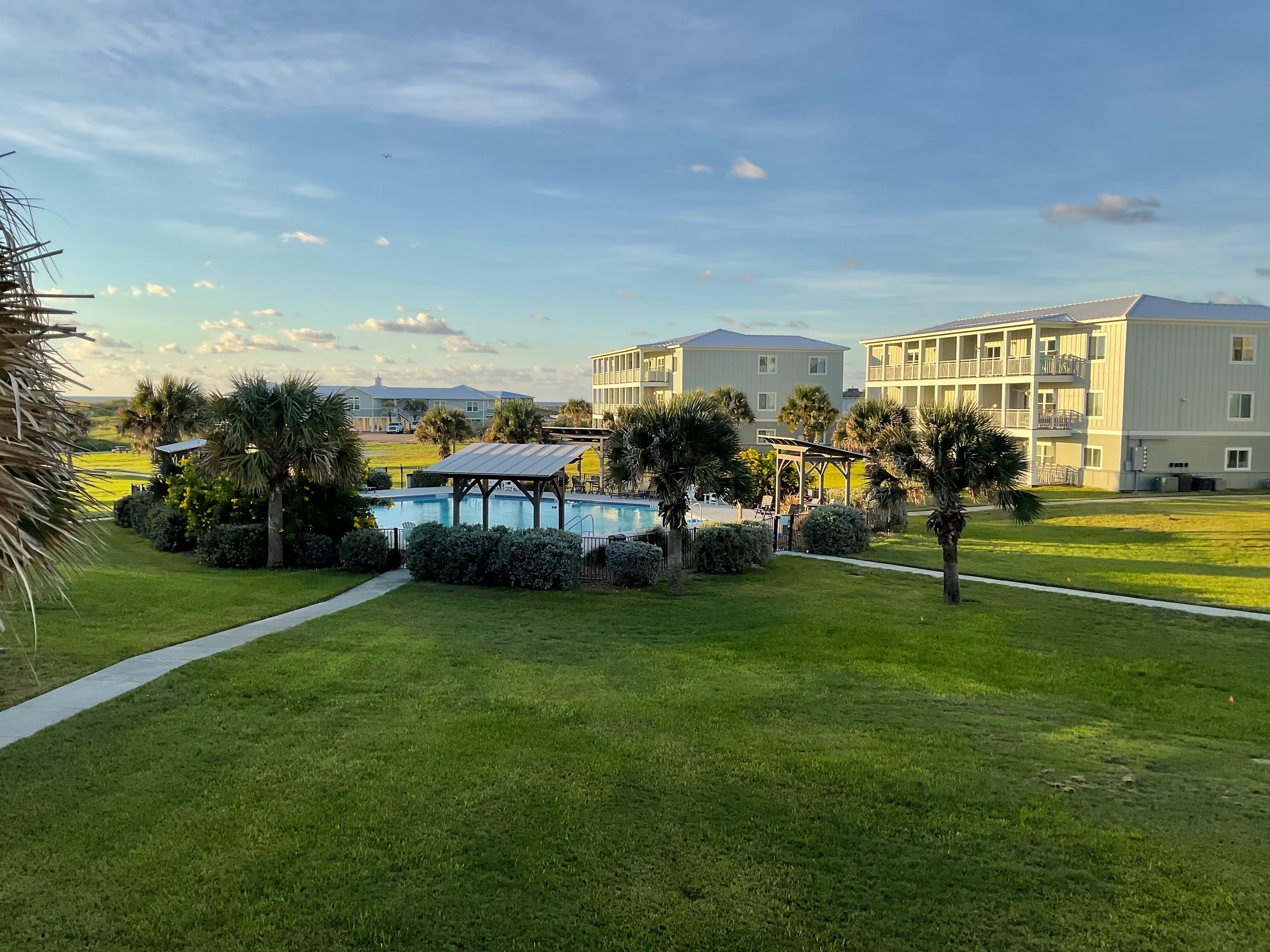 View from balcony, 2d floor. Note there is no elevator.