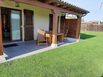 Una terraza ideal,y coincidió que en enero estuvimos con 15 grados, la aprovechamos.