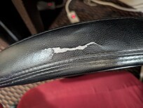 The armrest is broken