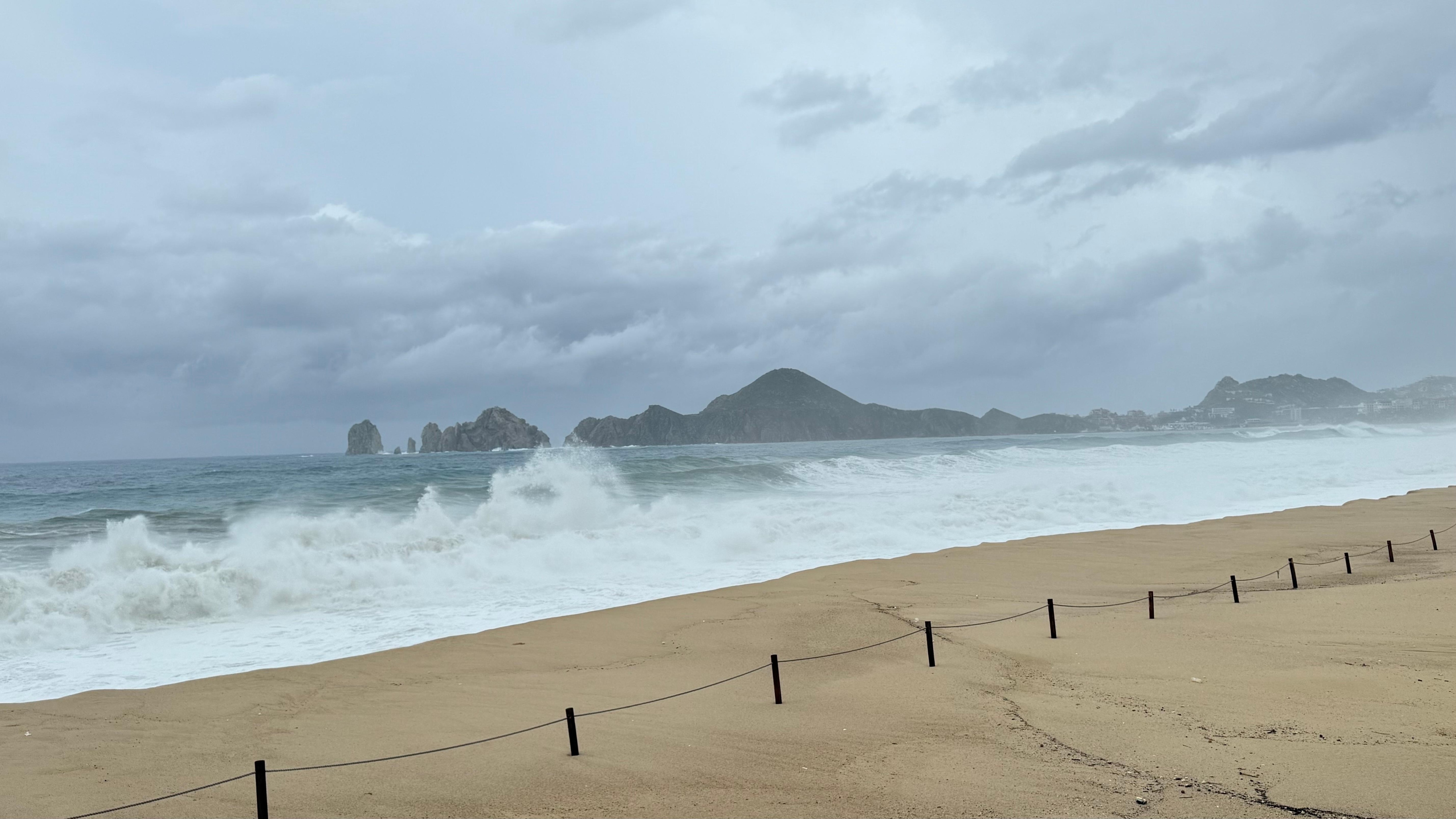 The arch from the beach 