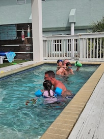 Enjoying the pool