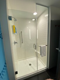 Nice big walk in shower