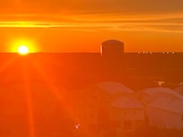 Sunset view over the city.