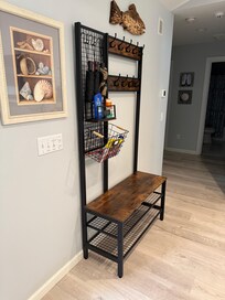 So useful to place your bags upon entering the house.