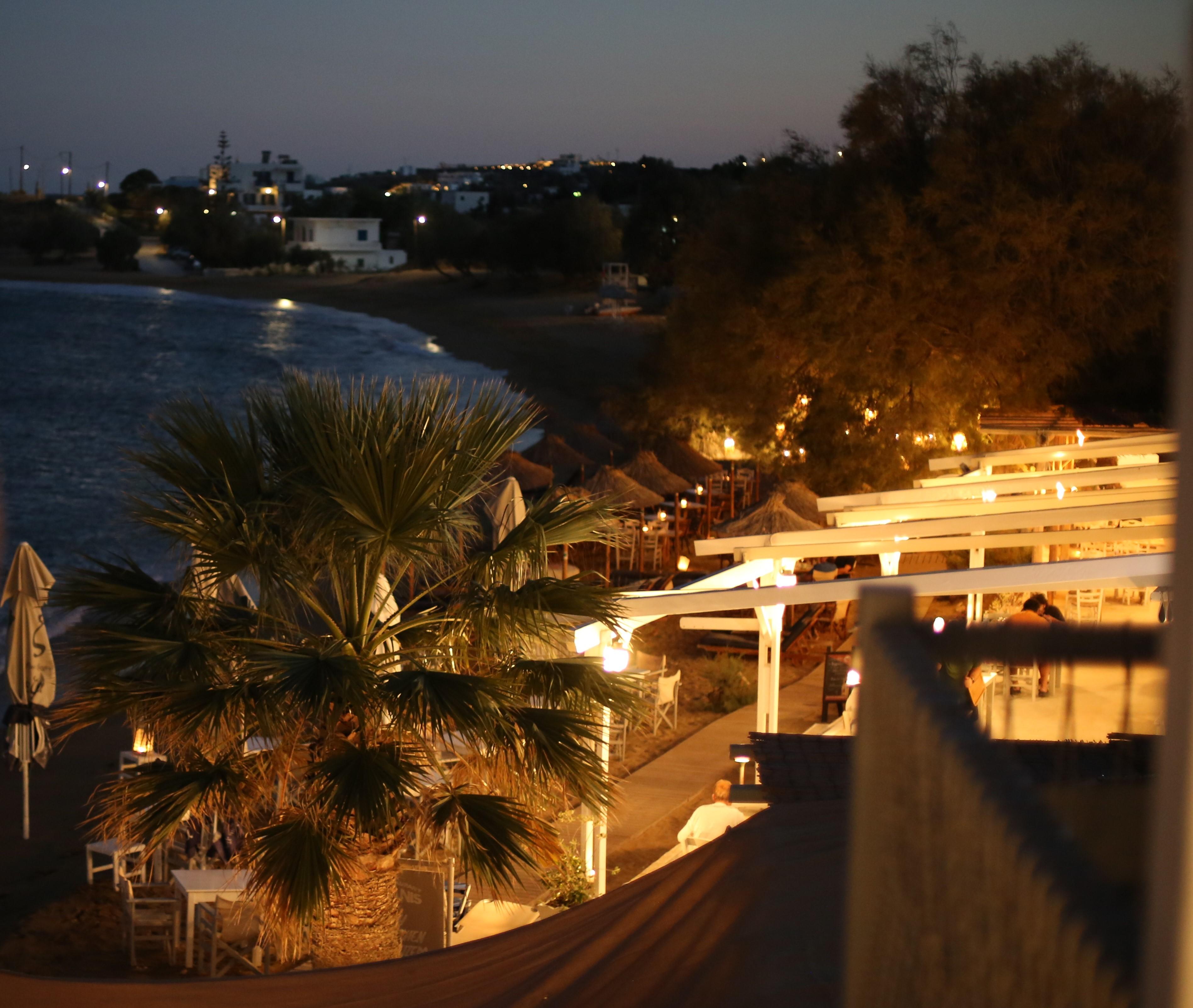 View from the balcony after sunset