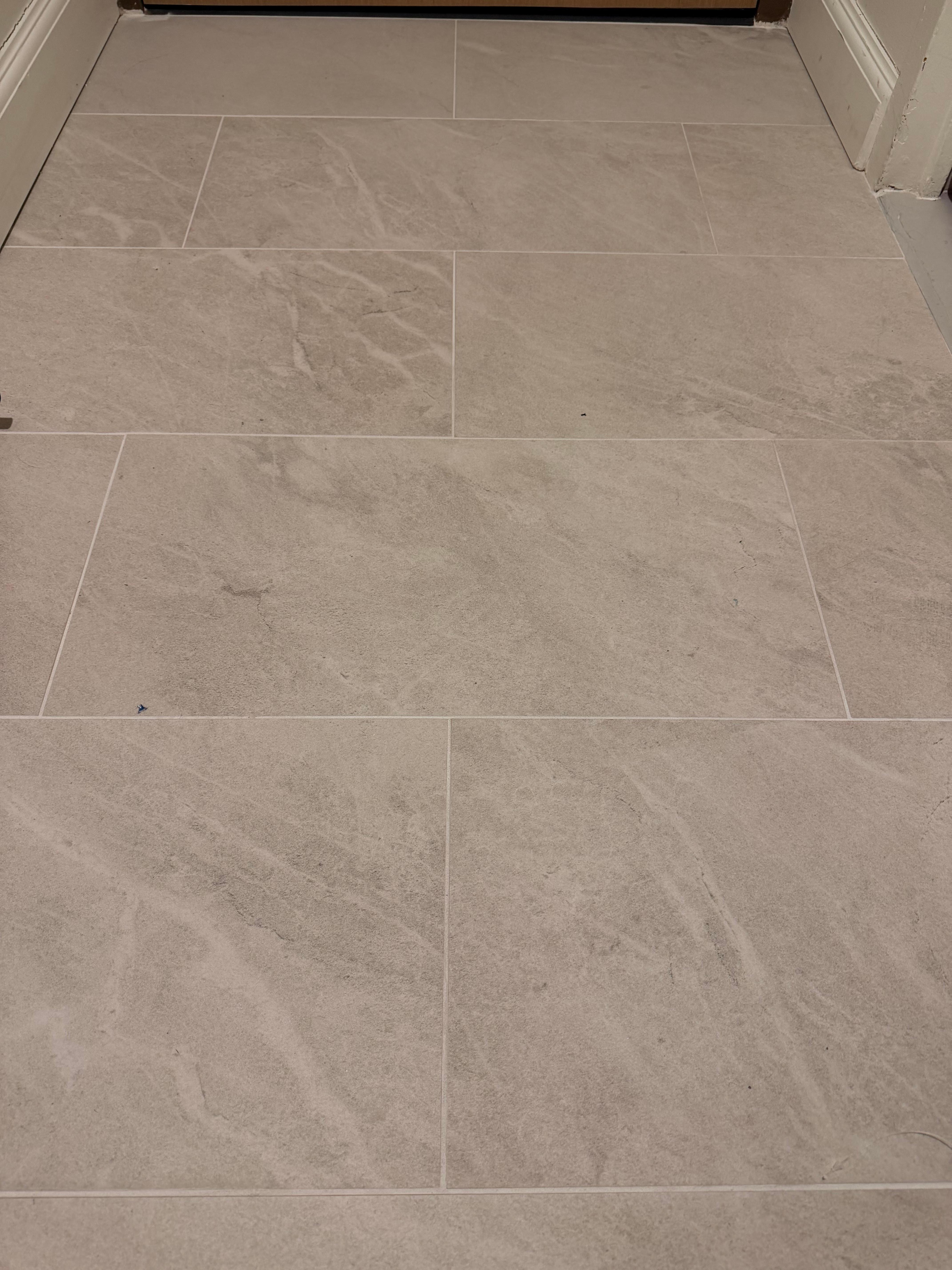 Crumbs, dirt, etc. all over the floors. 