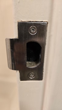 Not flush and cut my hand in the shower as I exited.
