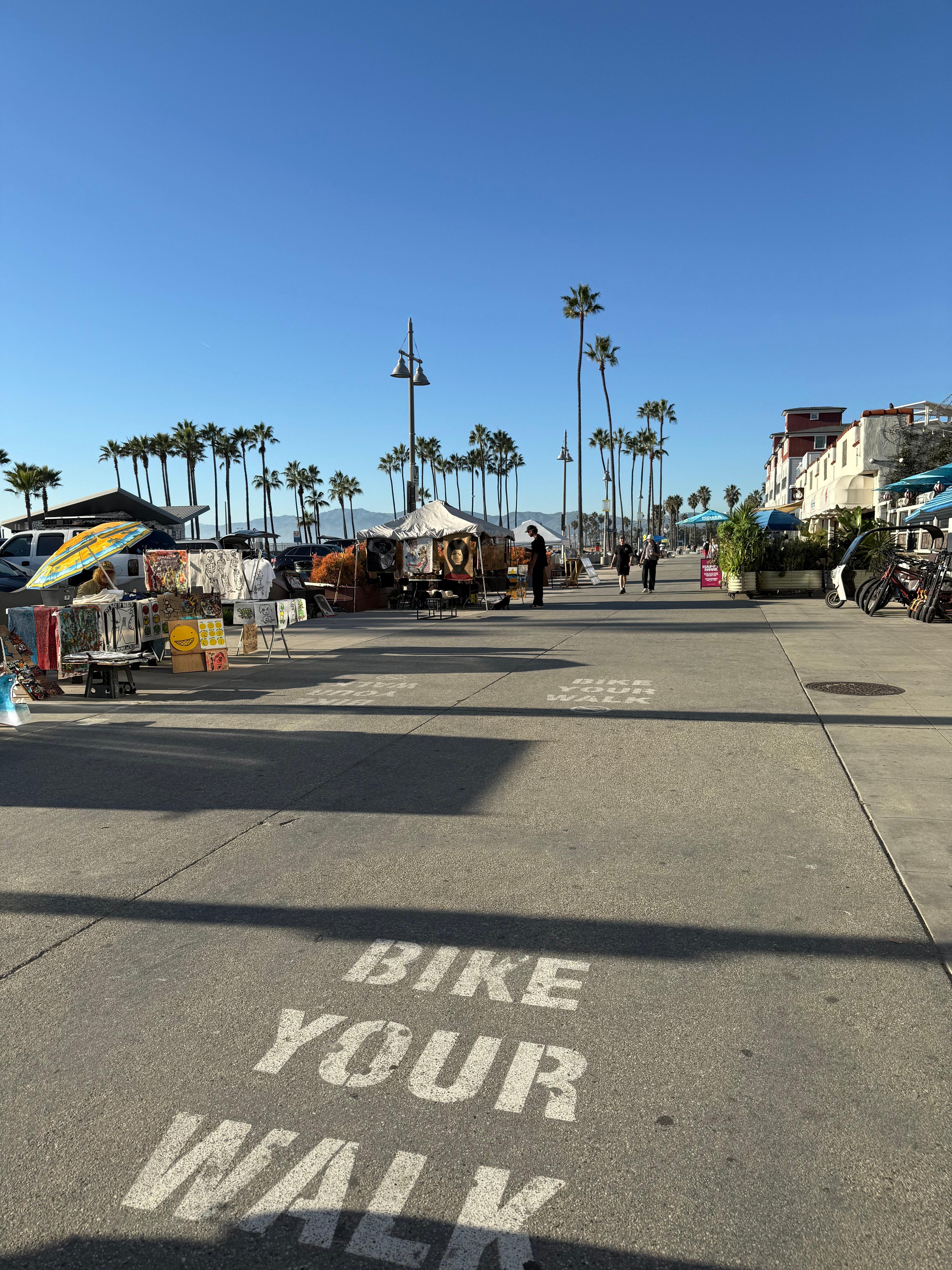 The boardwalk is right outside 
