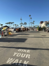 The boardwalk is right outside