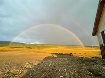 Morning rainbow.