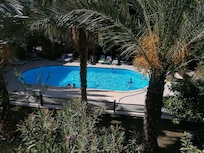 Pool from room balcony