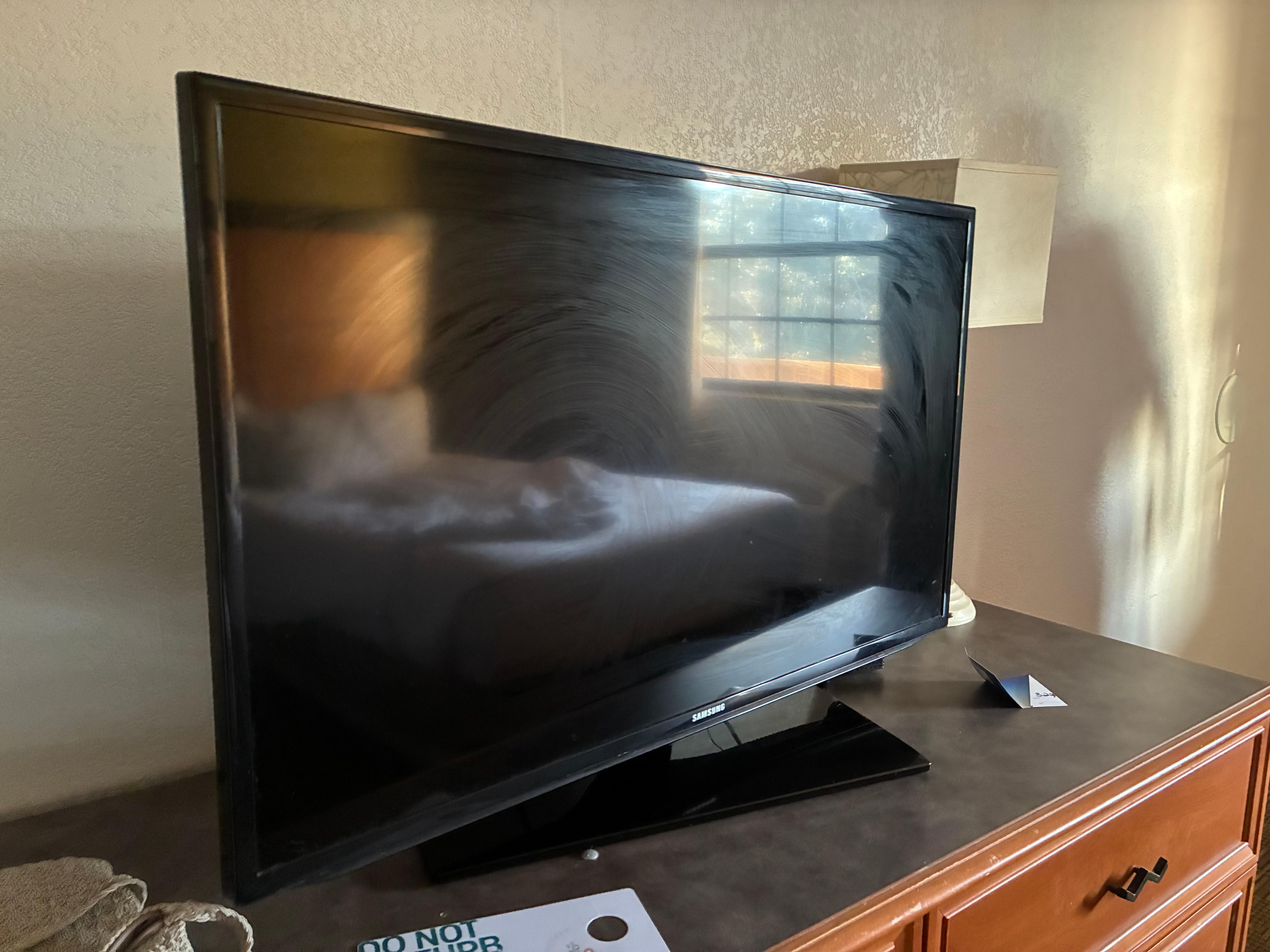 Might try something other than a dirty rag to clean TV