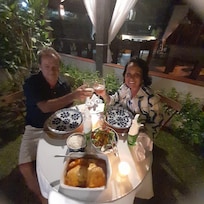 Comida maravilhosa para um jantar romântico.