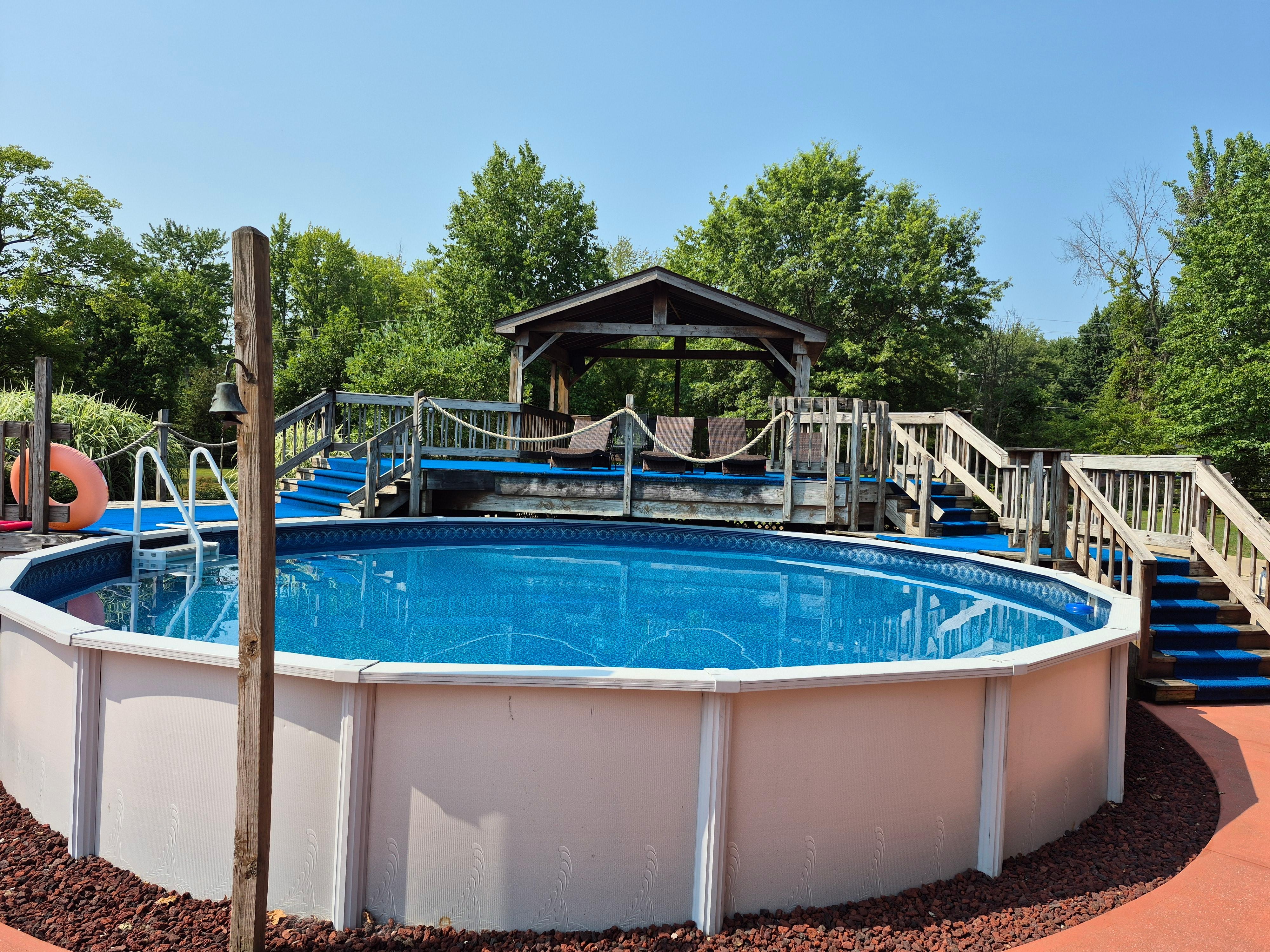 Ah... the pool. Hours of fun! Where 60 year olds became 6 again!!!