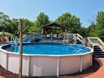 Ah... the pool. Hours of fun! Where 60 year olds became 6 again!!!