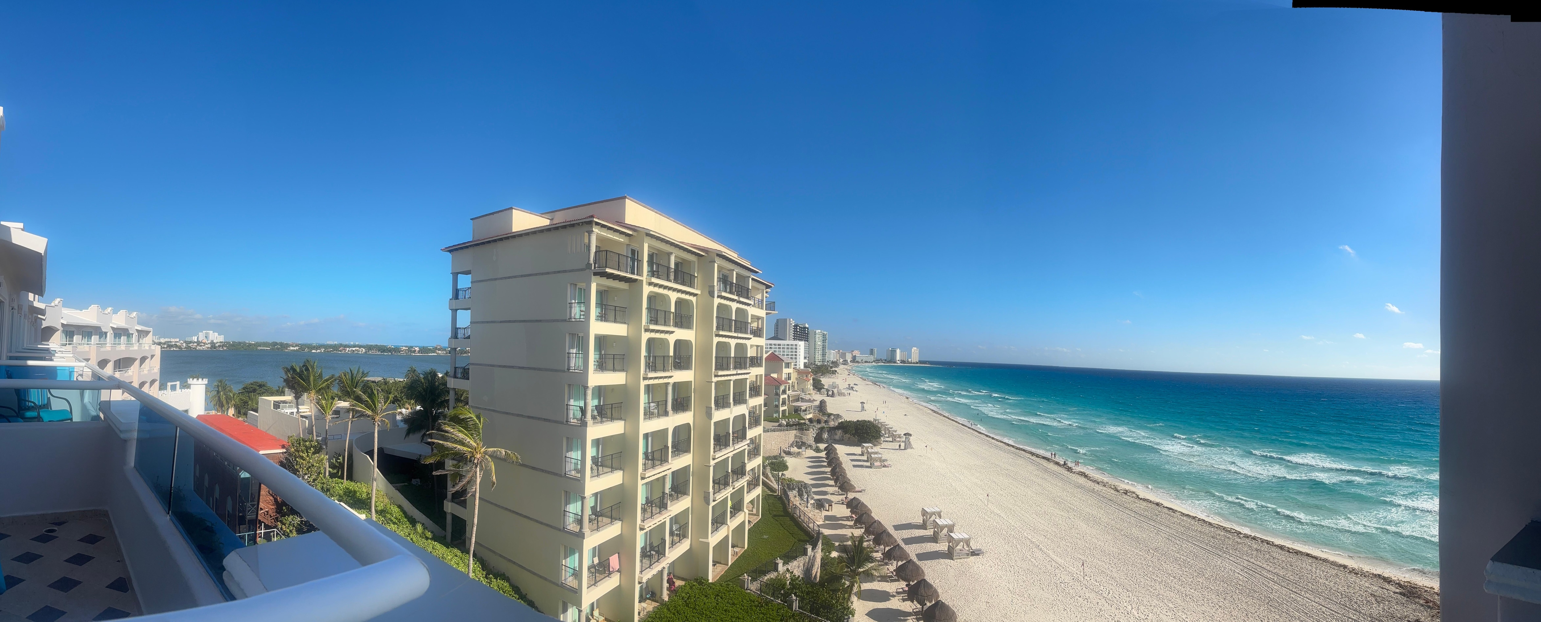 View from our 6th floor “oceanfront” room
