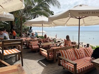 Foto fra strandbaren