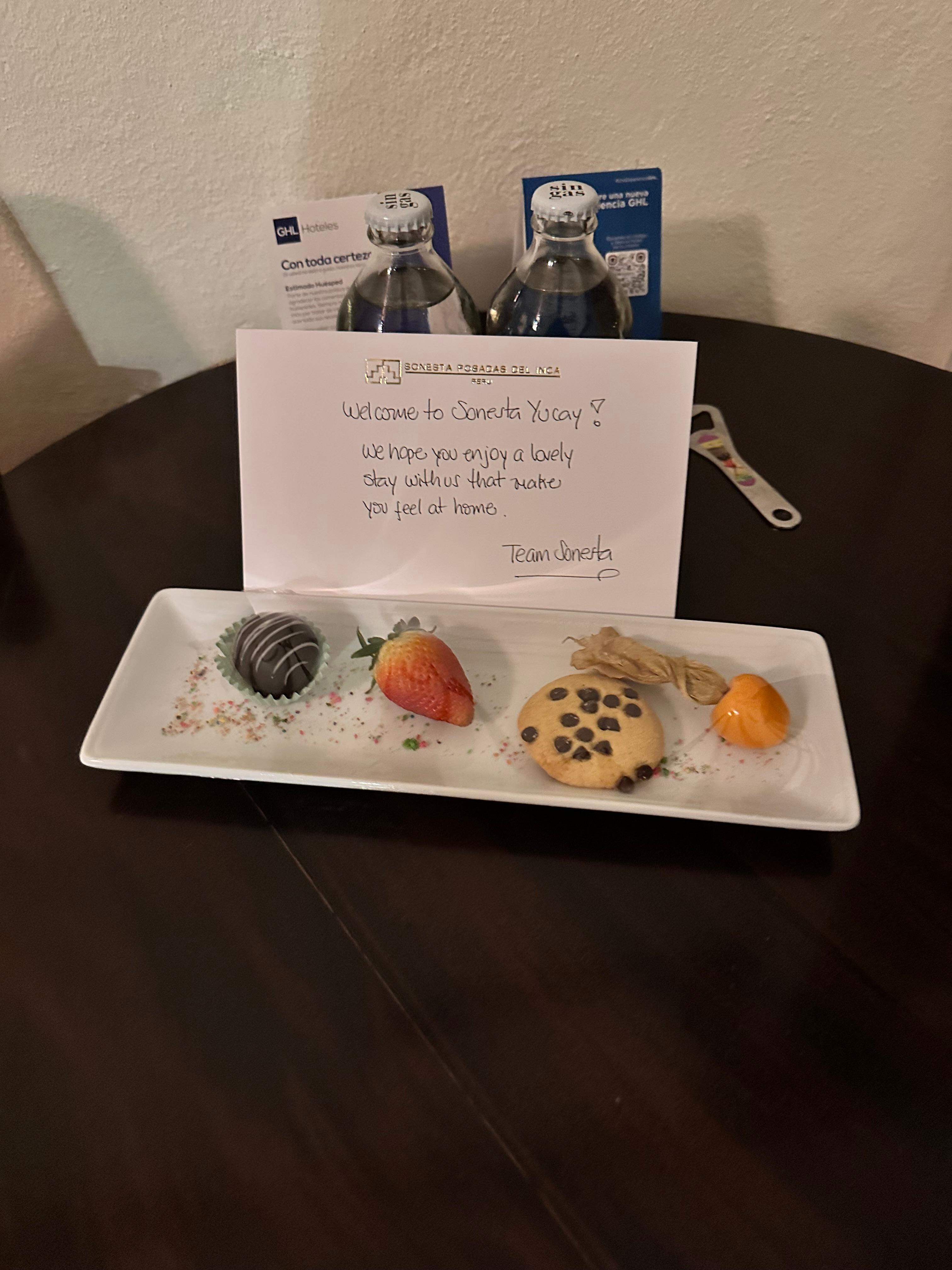 Welcome treats!