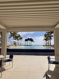 Pool view from entrance