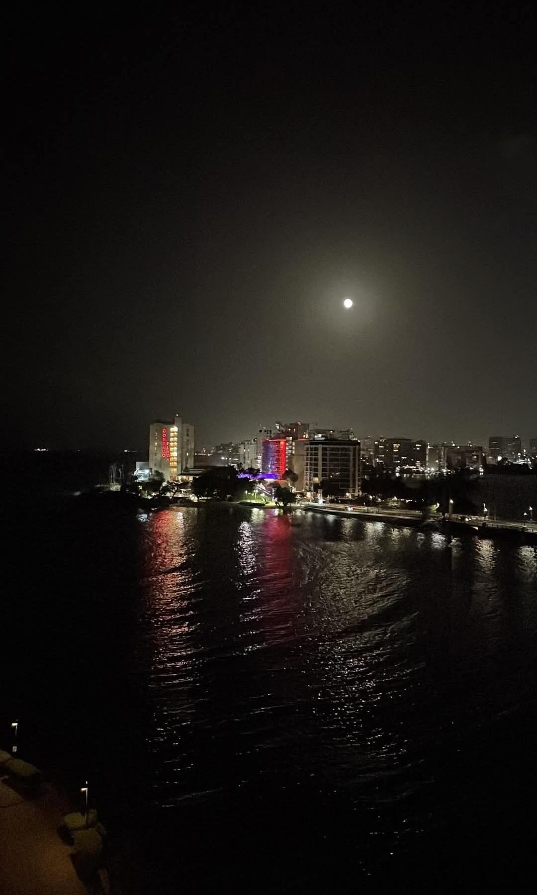 Vista nocturna.
