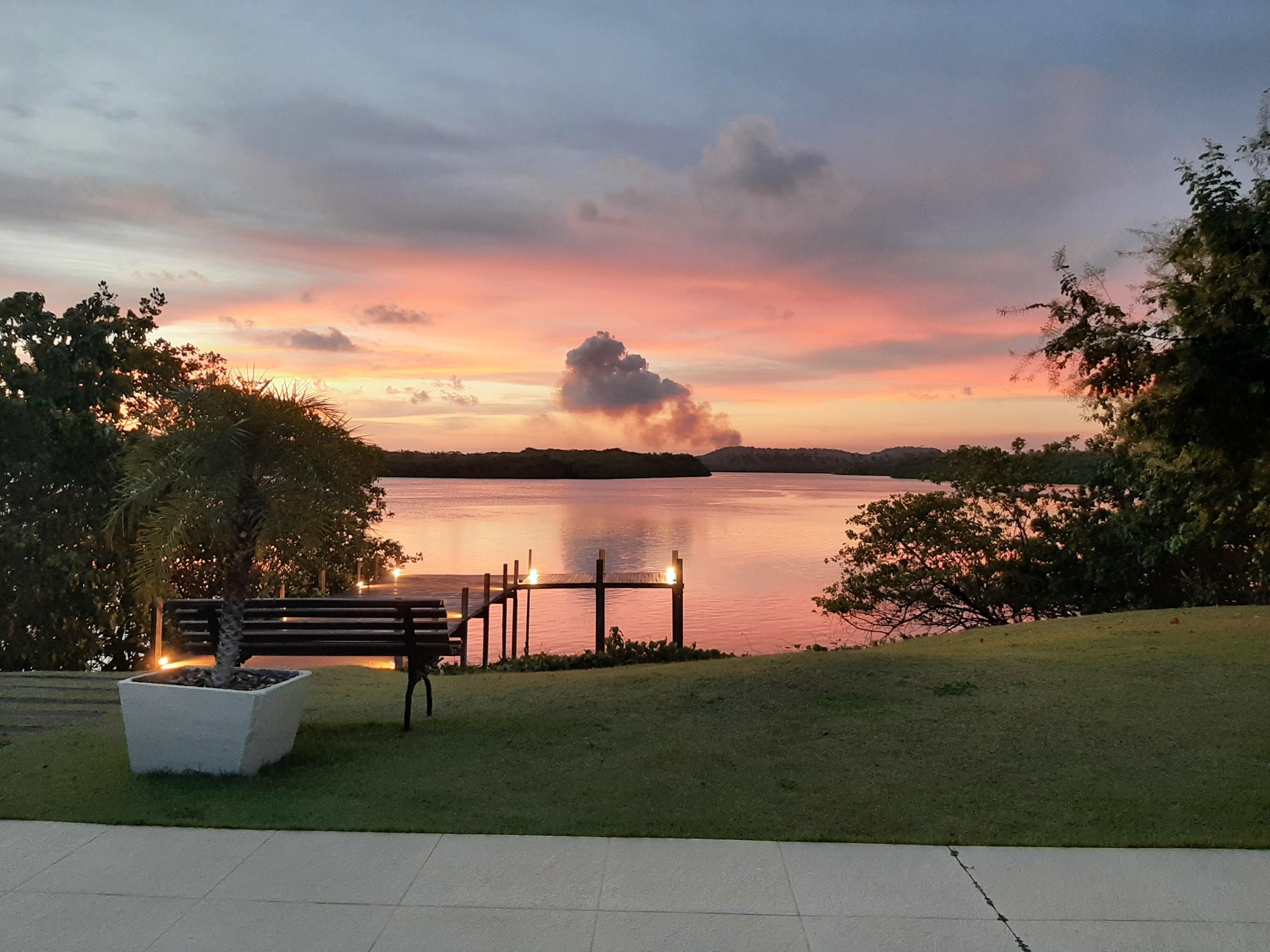 Vista da piscina