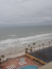 View of the beach from my hotel room.