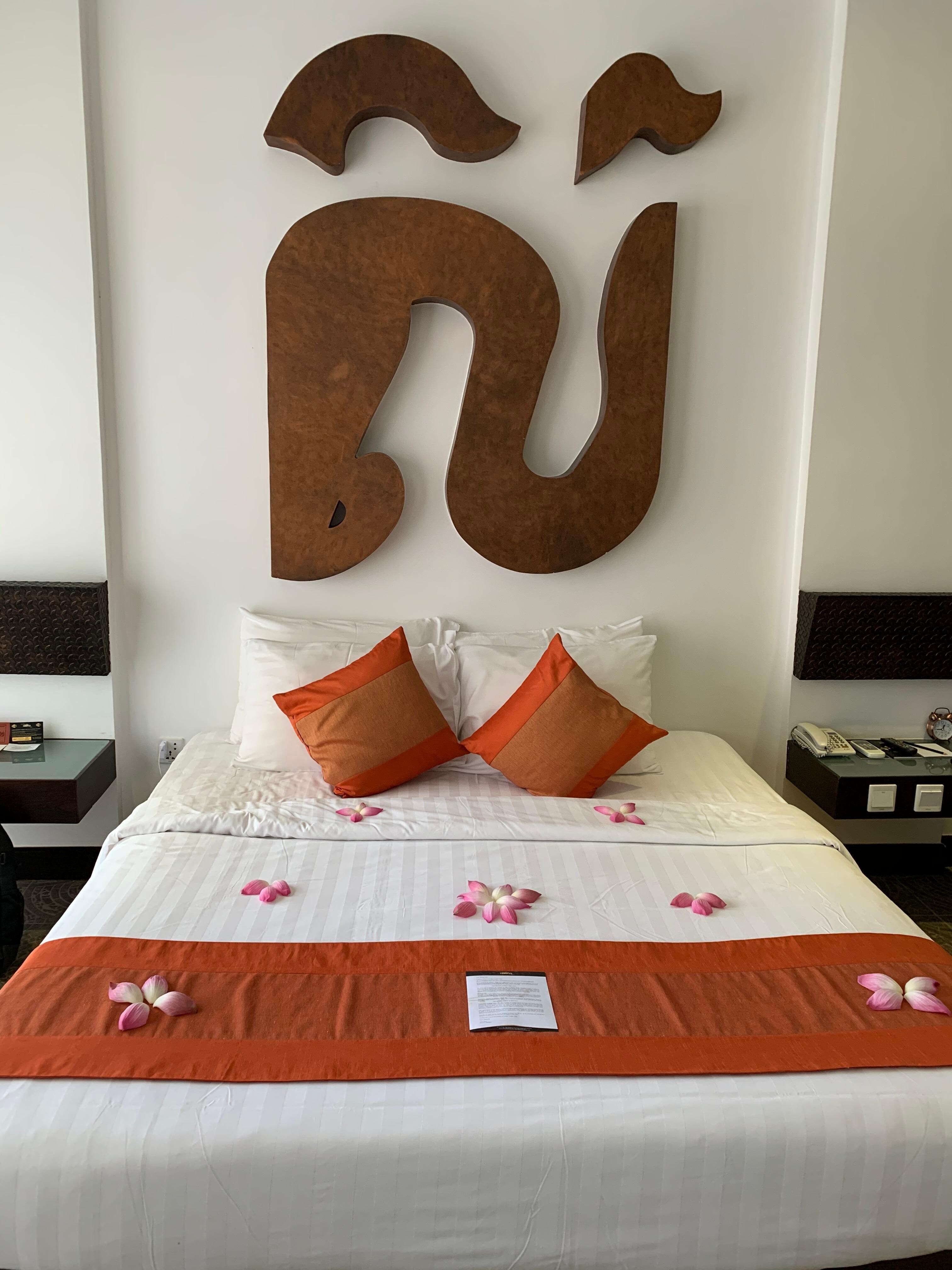 チェックイン時のベッド