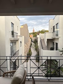 View from our room’s balcony