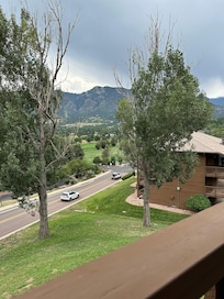 View from balcony.
