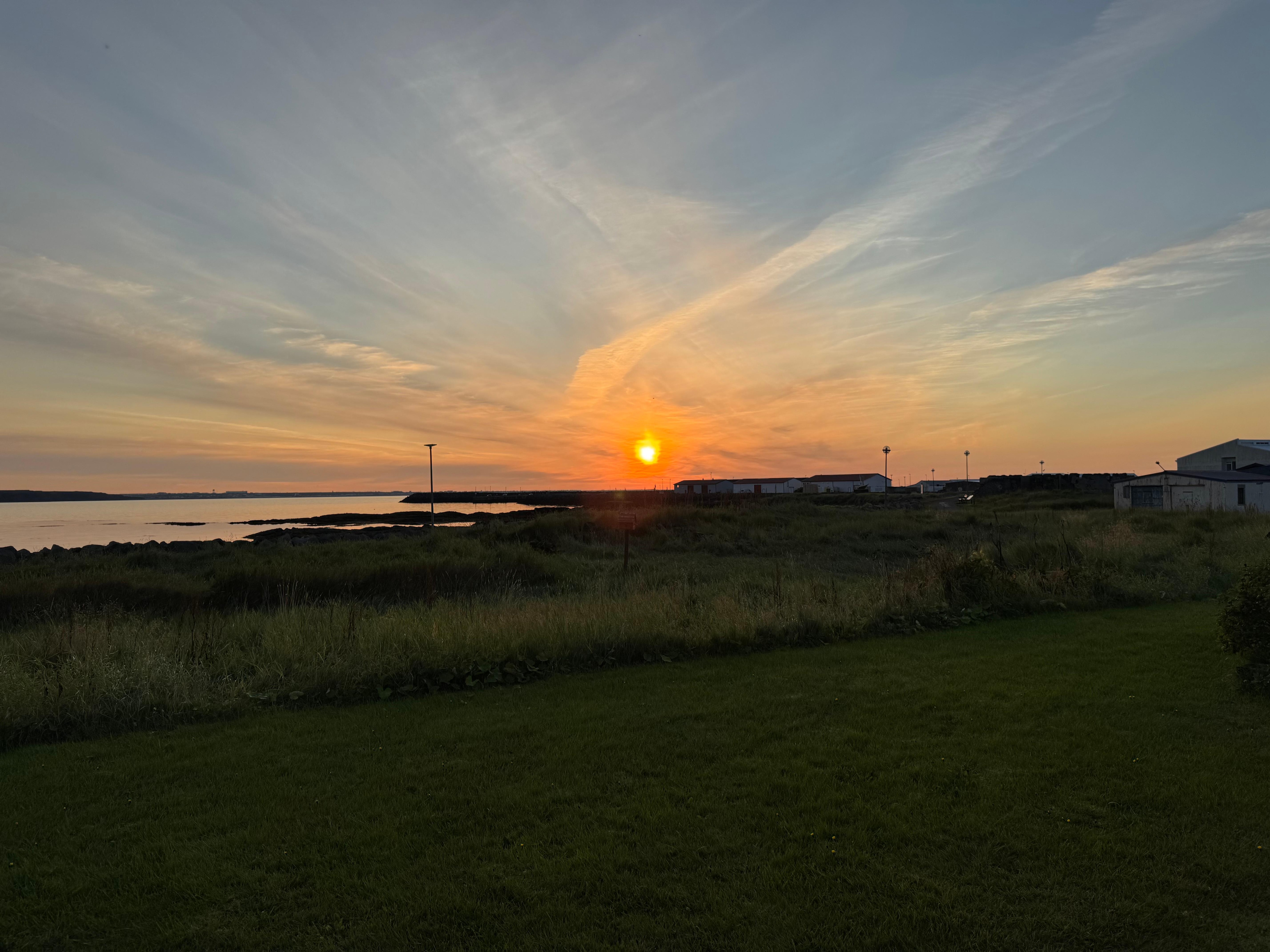 Another sunset view from back of deck