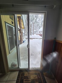 Sliding door to back porch