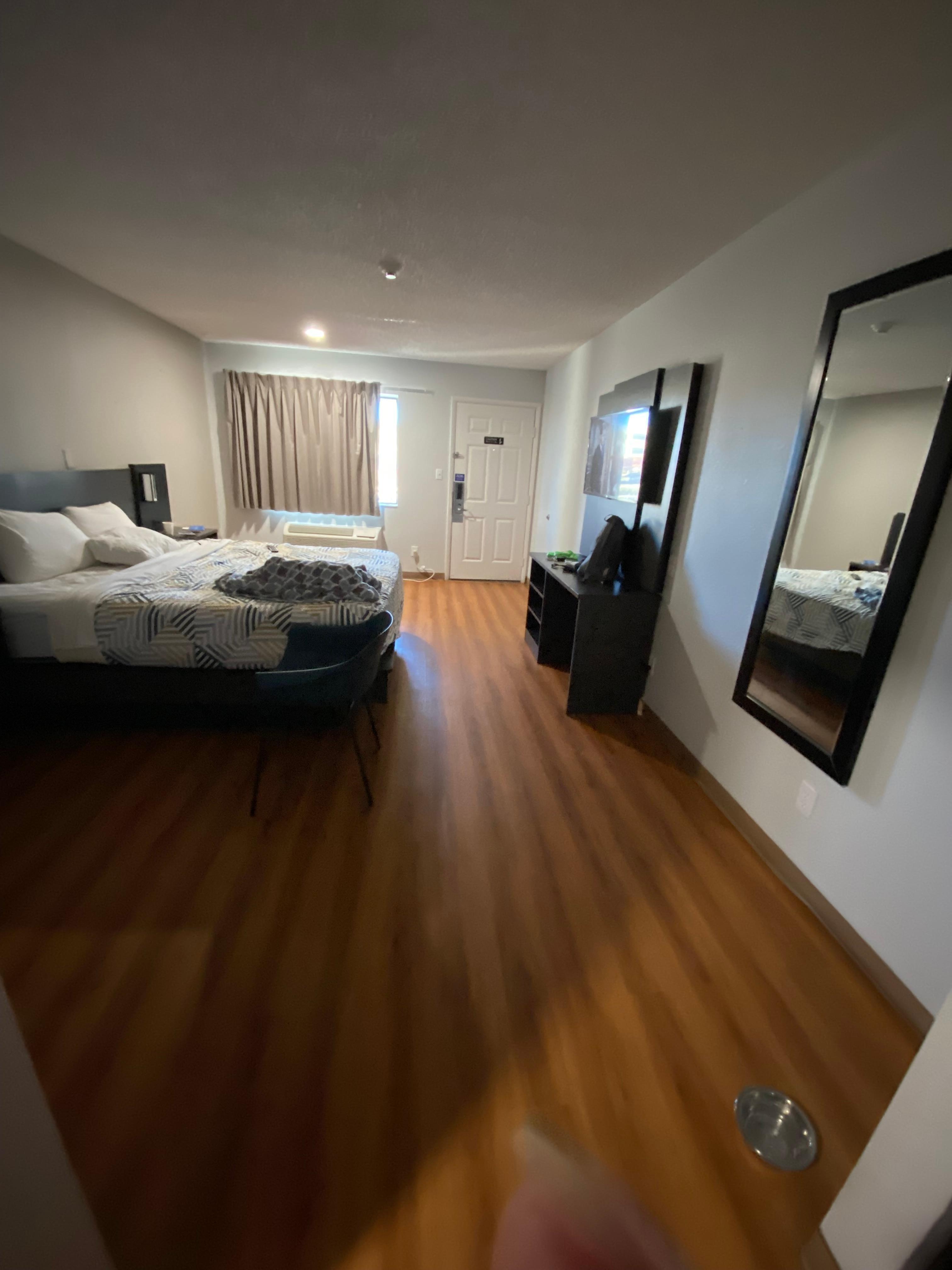 Showing there’s no
Refrigerator no microwave