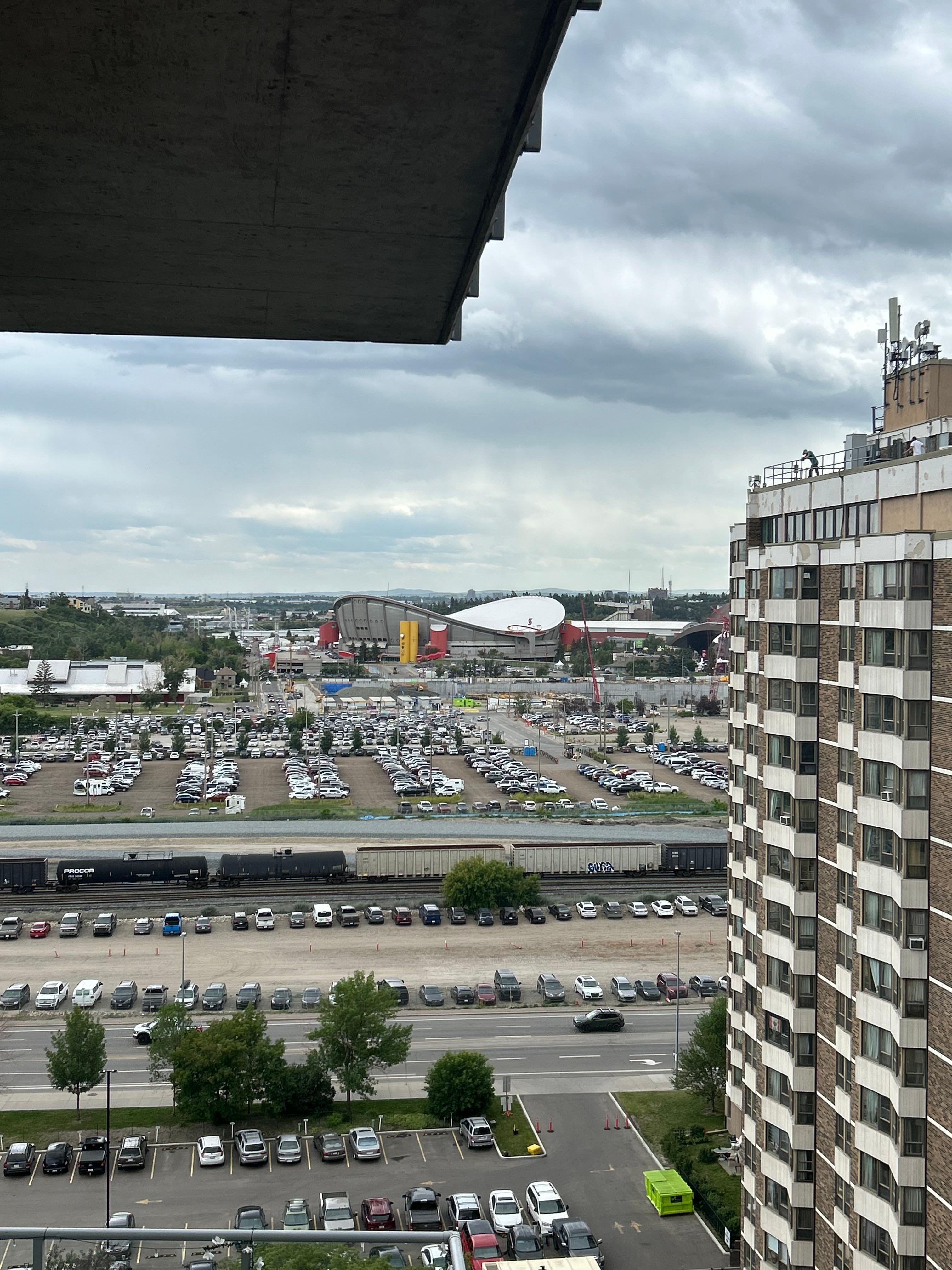 Nice view of the stampede area 