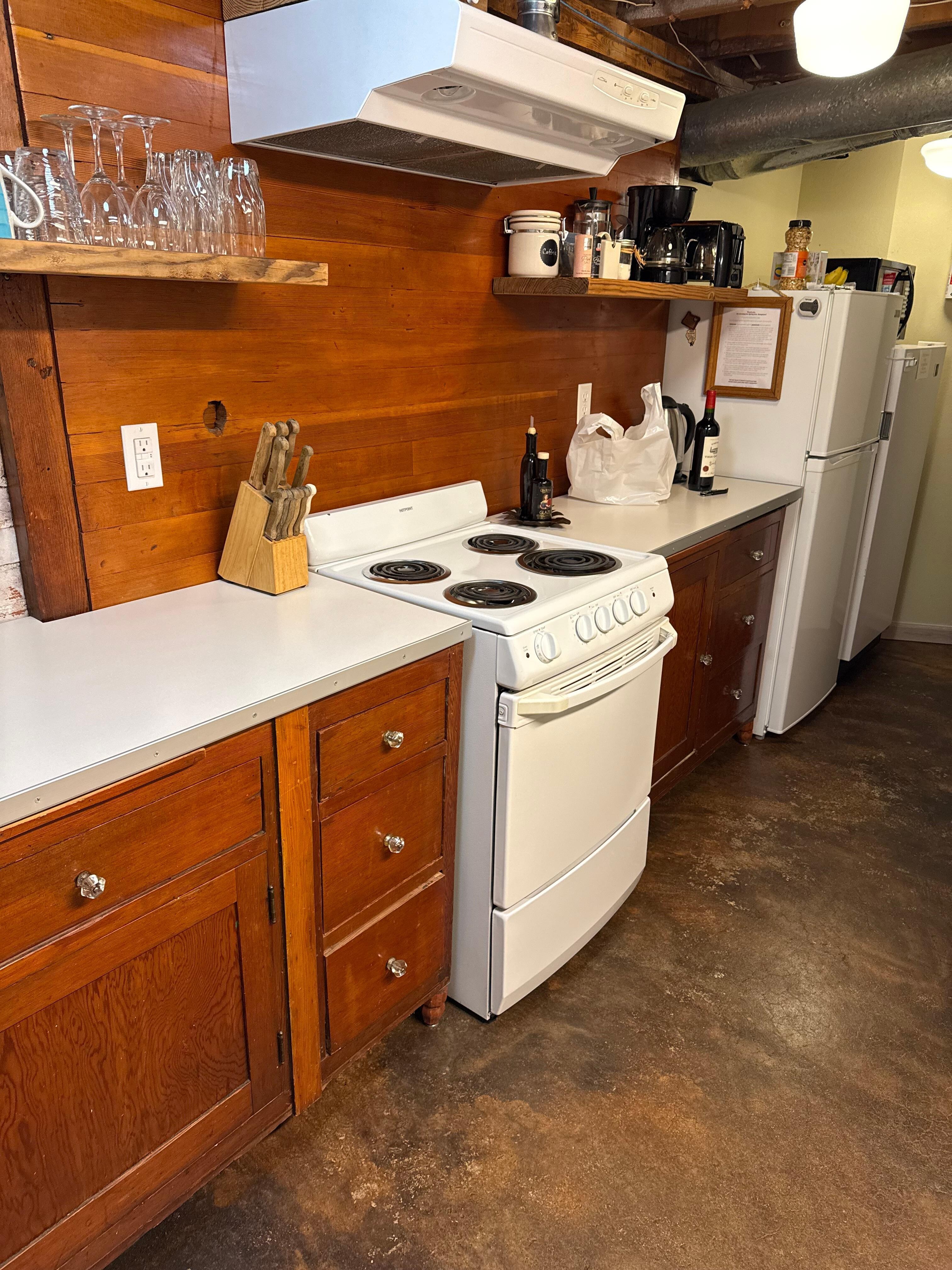 Kitchen shortly after checking in.