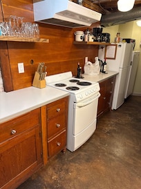 Kitchen shortly after checking in.