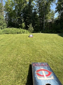 Cornhole games provided, very nice!
