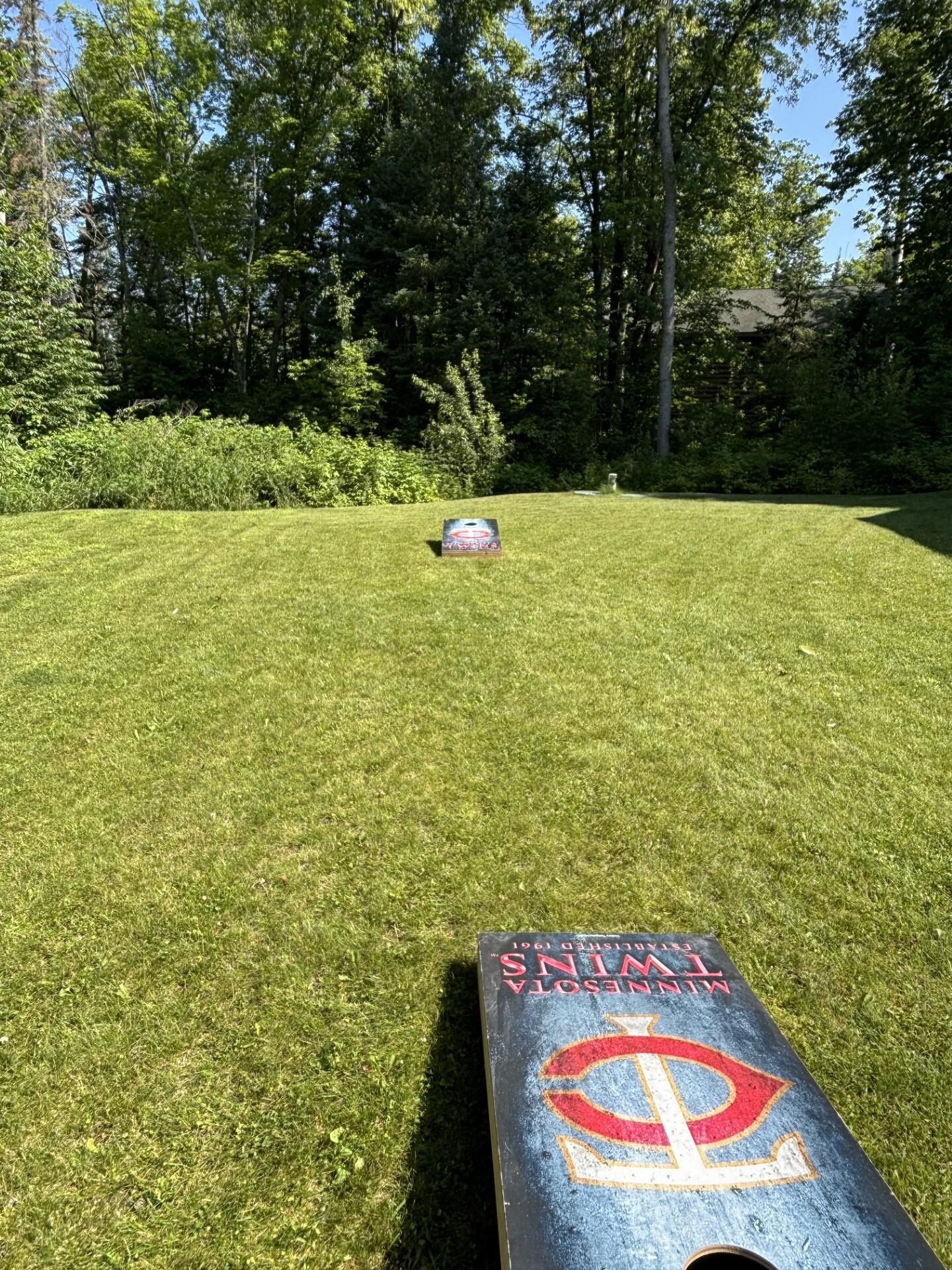 Cornhole games provided, very nice!