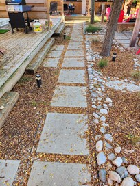 Walkway in the centre court