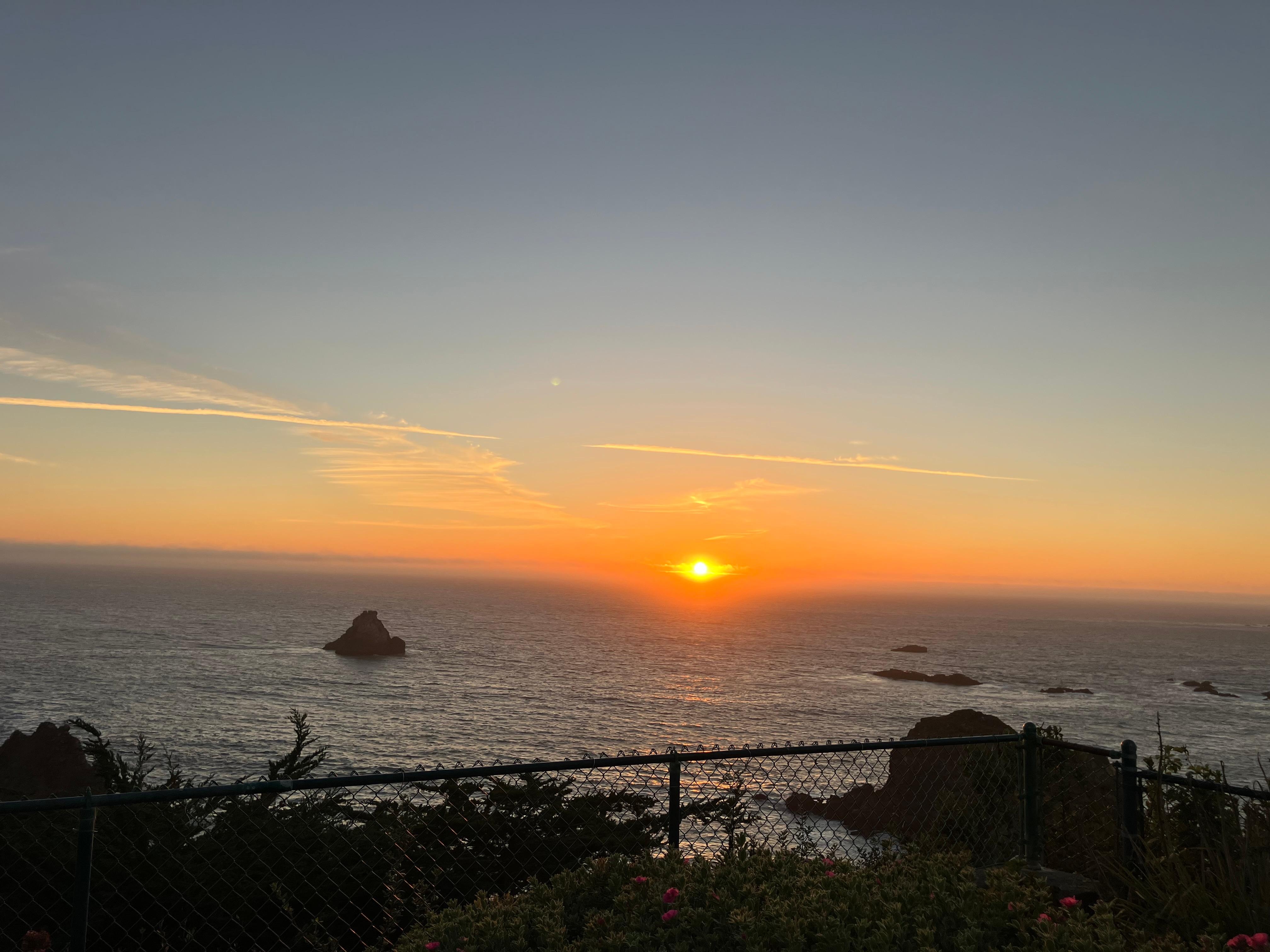 Sunset from the patio