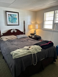 Small rooms and the shower was closet sized.