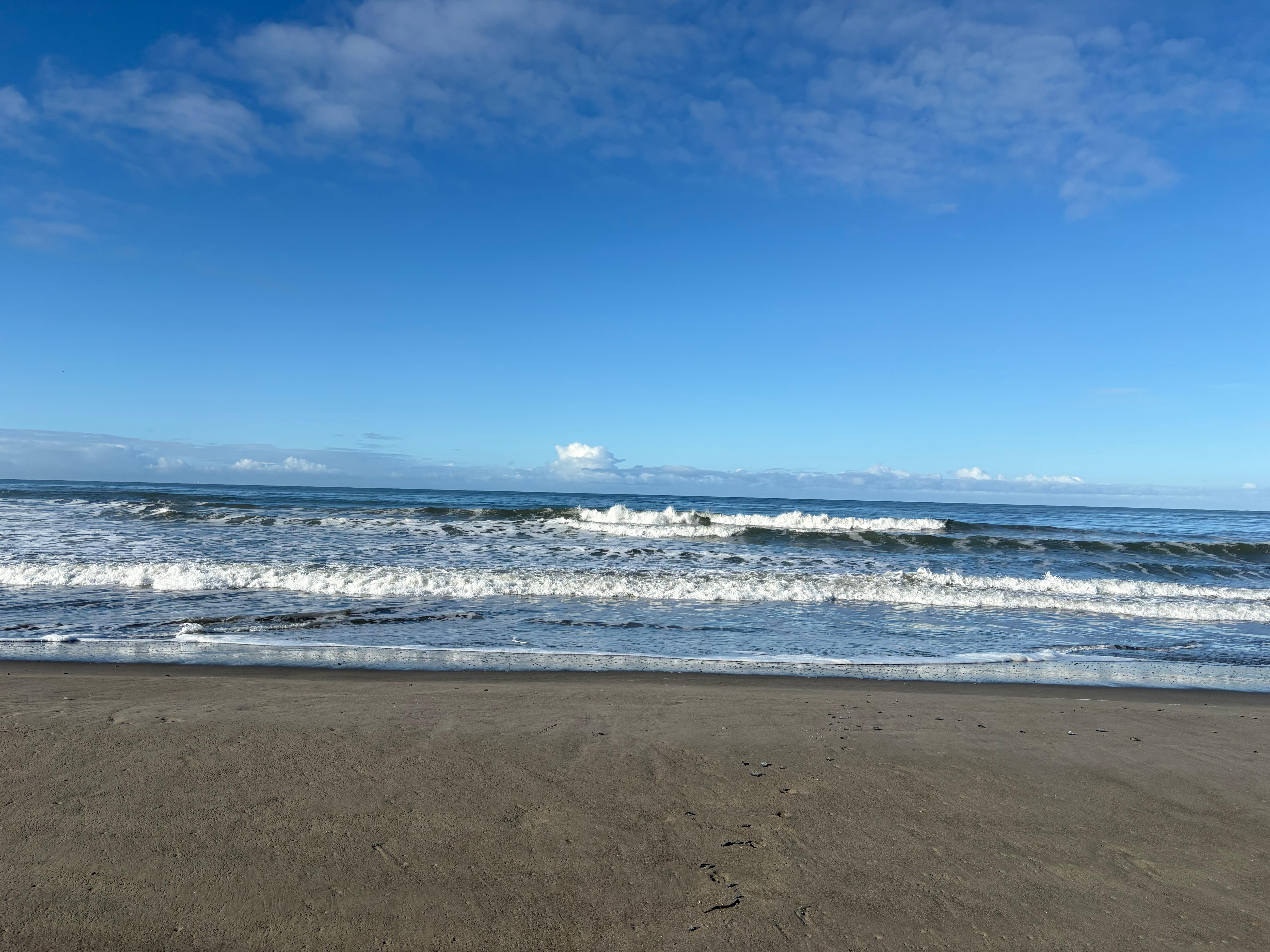Beautiful beach morning just steps outside the door.
