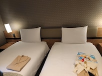 Comfy pajamas you can borrow but not keep. Comfy mattresses with nice newer bedding.