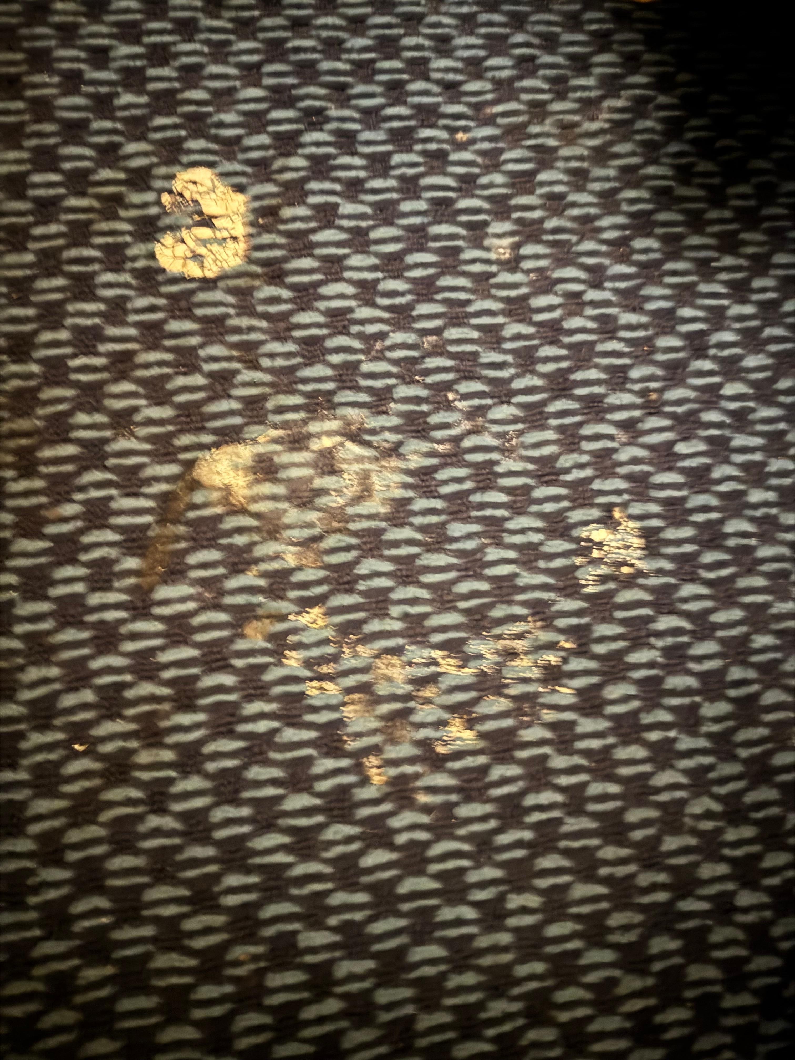 By the window.  Looked to be vomit.