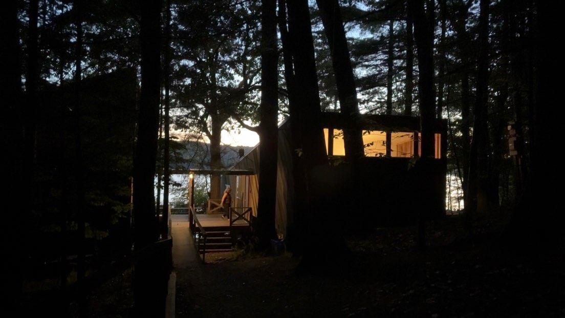 Pulling up at night!