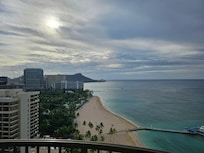 Sunrise from our ocean front view.