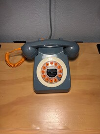Cute phone in the room.