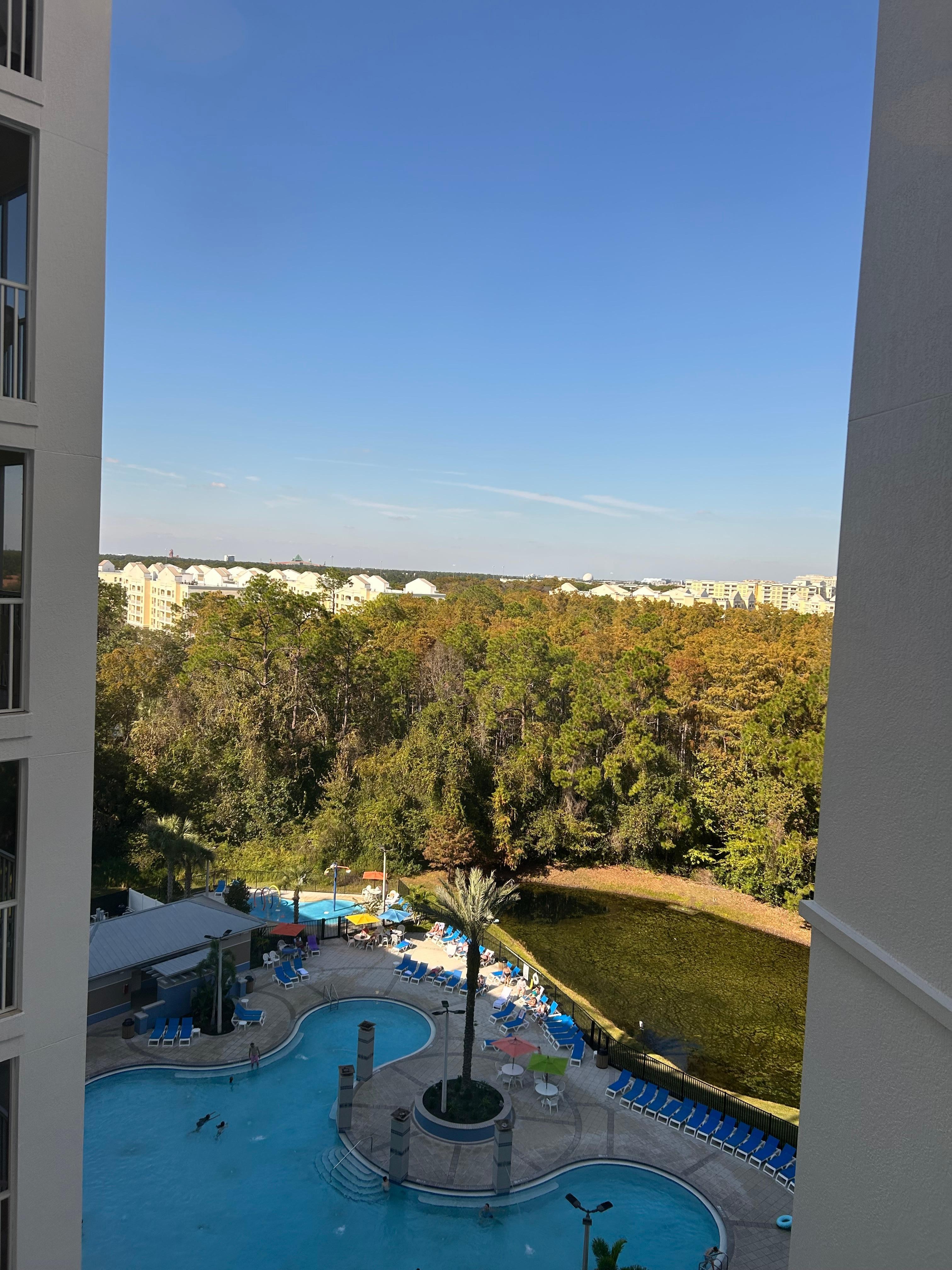 The view from our balcony. 