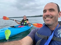Kayaking on the lake